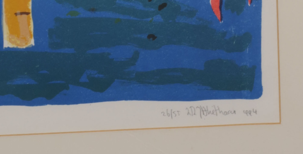 Dorian Hiethaar: Litho, Uitkijktoren - Ingelijst kopen? Bied vanaf 1!