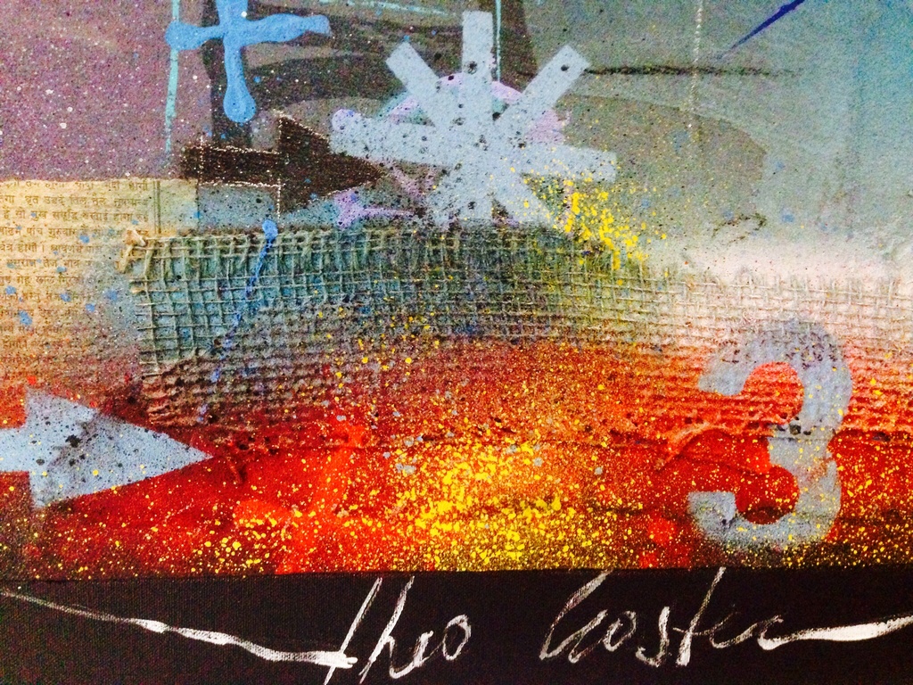 Theo koster , gemengde techniek, blue monday kopen? Bied vanaf 1!