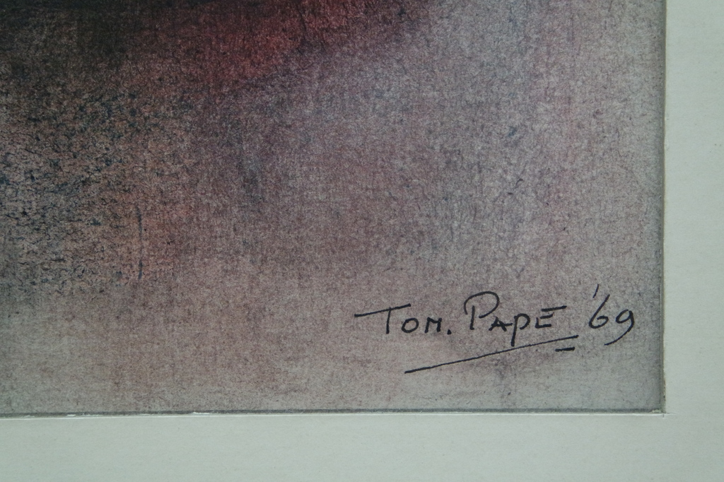 Ton Pape (1916 - 2003) - gouache - abstracte compositie VI kopen? Bied vanaf 55!