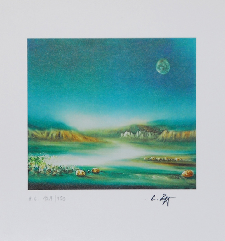 Renate Müller e.a: Lot van vier lithografien, Landschappen kopen? Bied vanaf 20!
