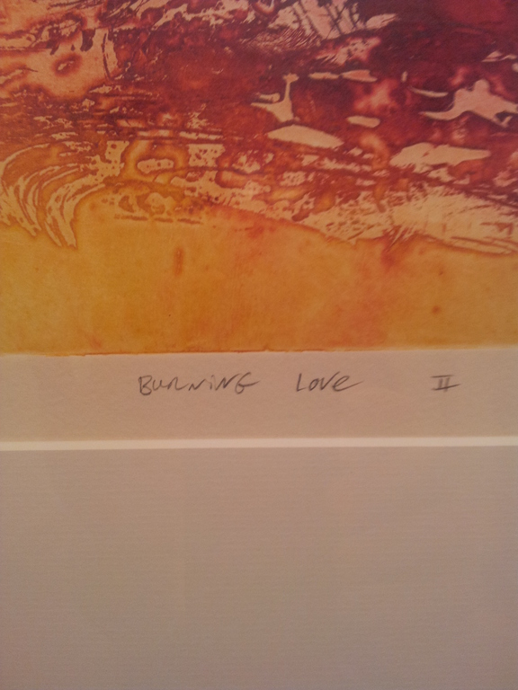 Olivier Beijn, handgesigneerde ets, Burning Love II, druk 13/24, jaar 2006 kopen? Bied vanaf 549!