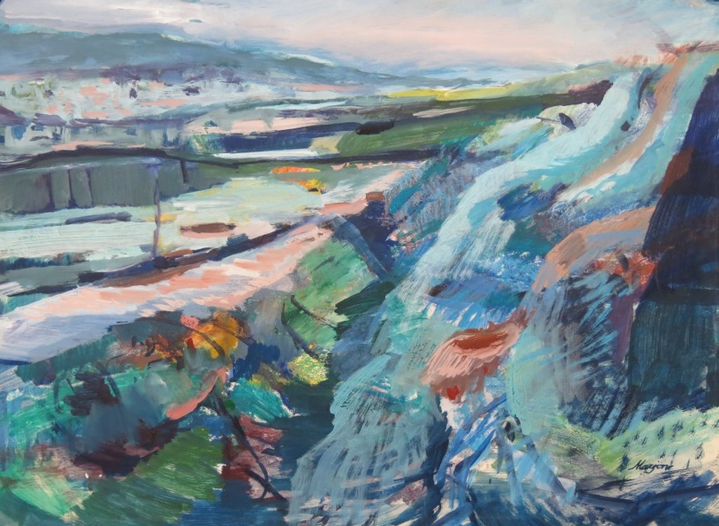 Marjon de Wit: Gemengde techniek op papier, Newlyn Cornwall kopen? Bied vanaf 1!
