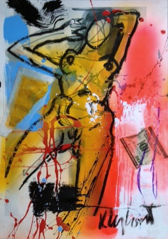 Peter Klashorst, gem. techniek op papier Titel:  Morning Drawings kopen? Bied vanaf 1!