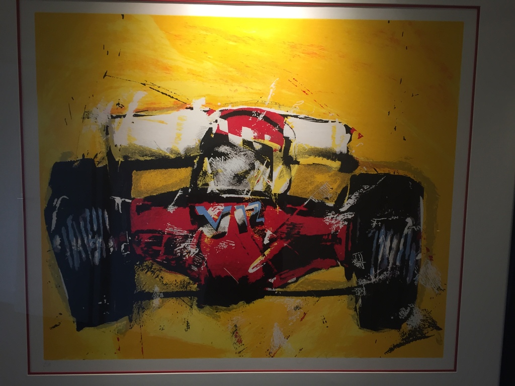 Ferrari V12 Formule 1, nummer: EA, 98 x 112cm, Herman Brood kopen? Bied vanaf 550!