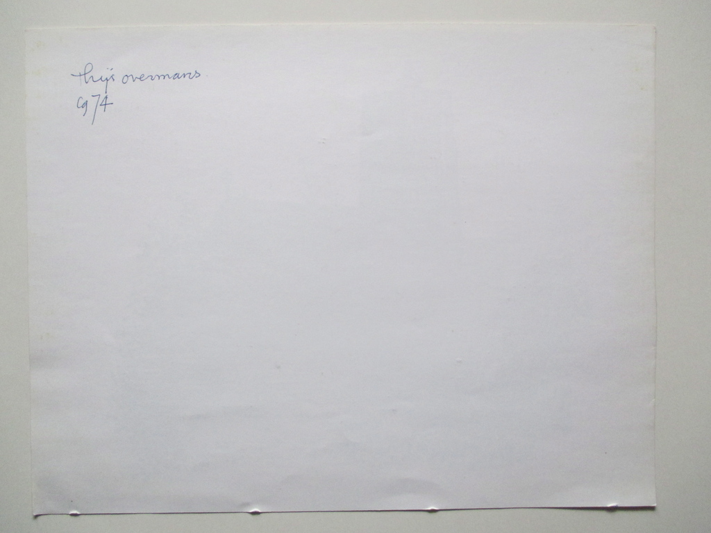 Thijs Overmans, tekening, 1974 kopen? Bied vanaf 35!