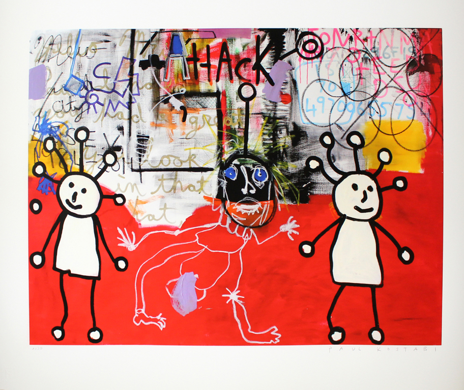 Paul Kostabi - The Wrong Way Is The Right Way verkocht voor € 40!