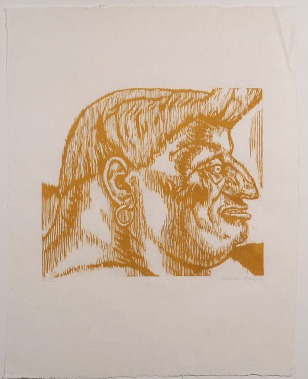 Herman Gordijn: Houtsnede op Rijstpapier, Z.T. - Ingelijst kopen? Bied vanaf 20!