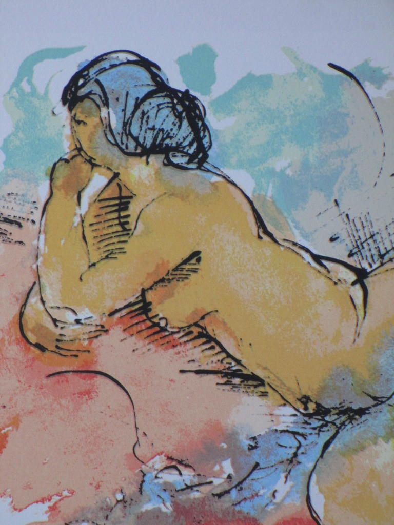 Nic Jonk, Weelderig naakt, Zeefdruk  kopen? Bied vanaf 65!