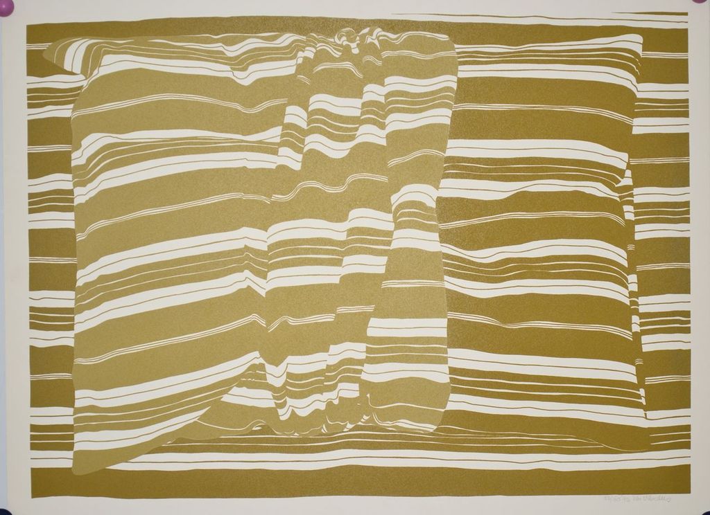 Har Sanders: Zeefdruk. Abstracte compositie kopen? Bied vanaf 70!