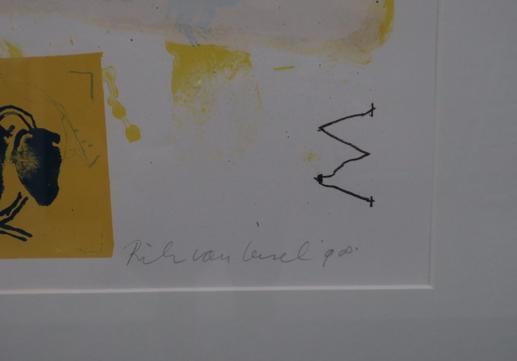 Rik van Iersel: Zeefdruk, Zonder titel - Ingelijst kopen? Bied vanaf 20!