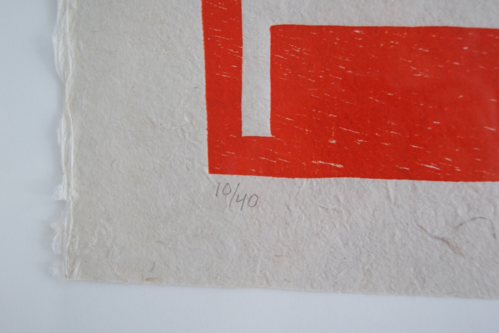 Klaas Gubbels houtdruk 'Naar Elkaar' - 2013. kopen? Bied vanaf 395!