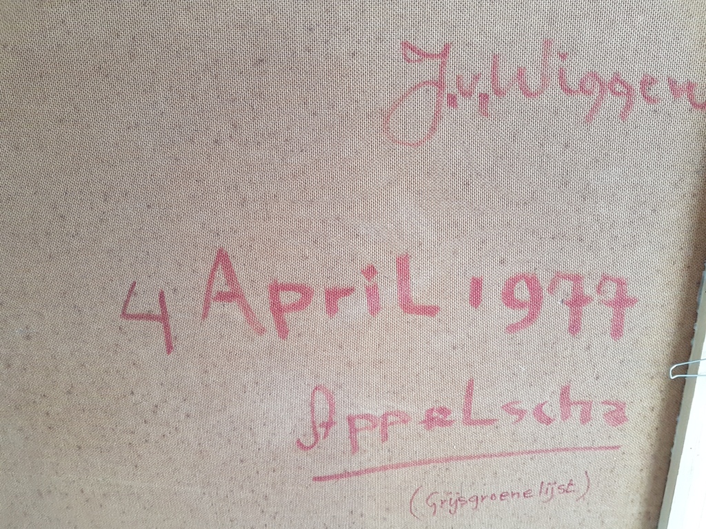 Jo van Wiggen (1922-2008) - acryl op board - abstracte voorstelling kopen? Bied vanaf 1!