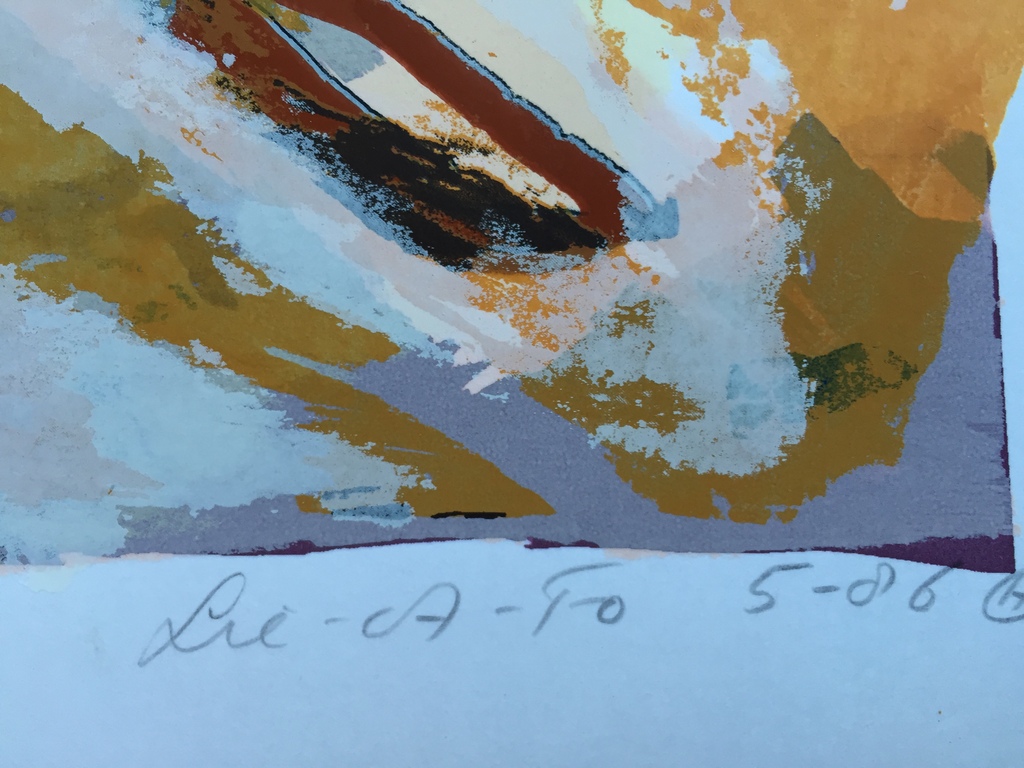 2 x John Lie A Fo   2 x originele zeefdruk / Litho gesigneerd  kopen? Bied vanaf 1!