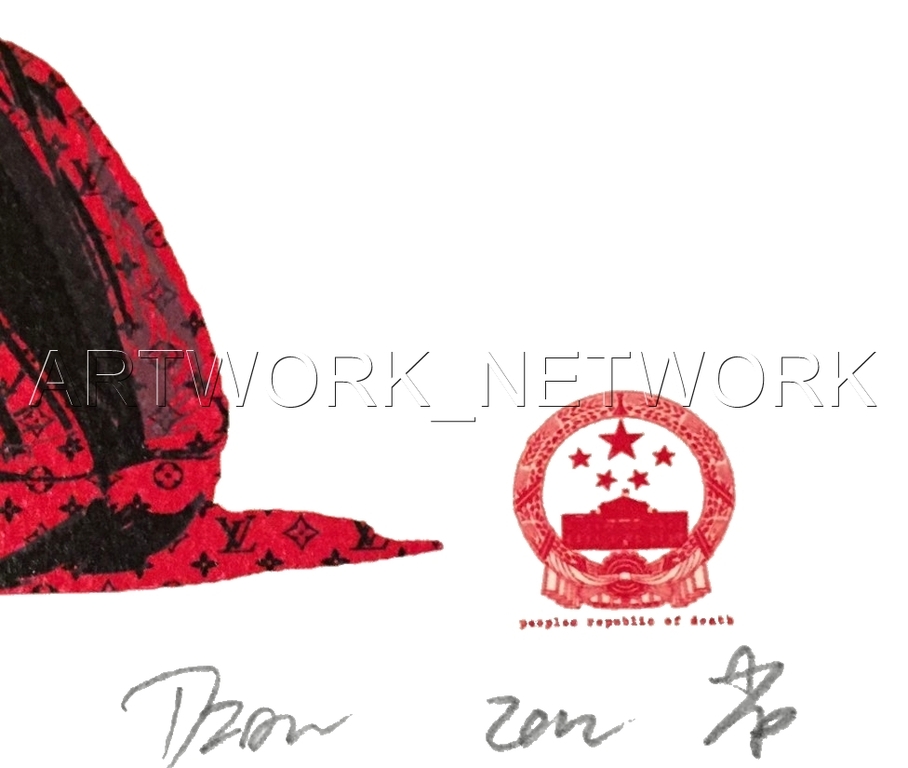 DEATH NYC "Dog" Red - n° A/P - Signed with COA (Edition Artist Proof) kopen? Bied vanaf 1!