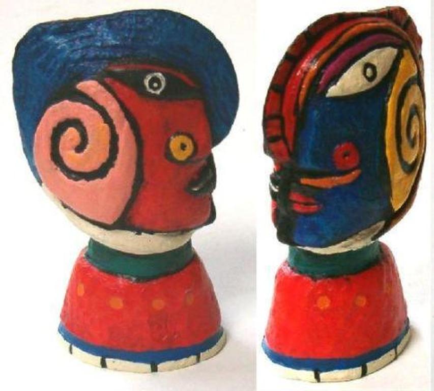 Clemens Briels, kleurrijke Sculptuur/Flessenstop (nieuw) kopen? Bied vanaf 1!