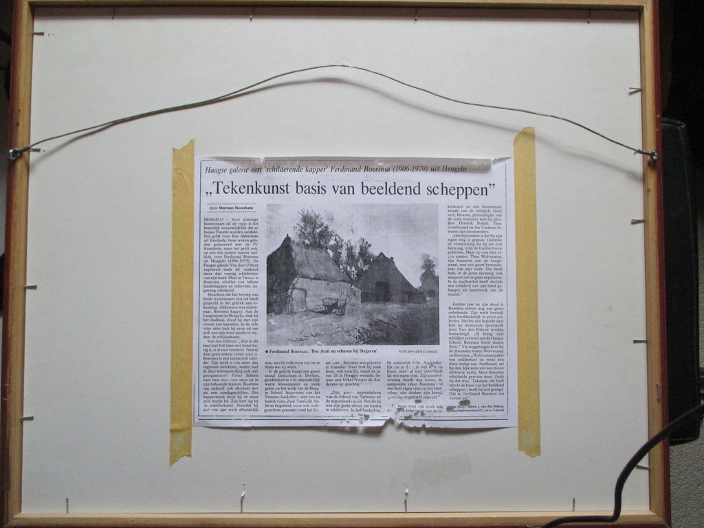 LAATSTE KEER! PRIJS VERLAAGDFerdinand Boersma, ingelijste tekening kopen? Bied vanaf 15!