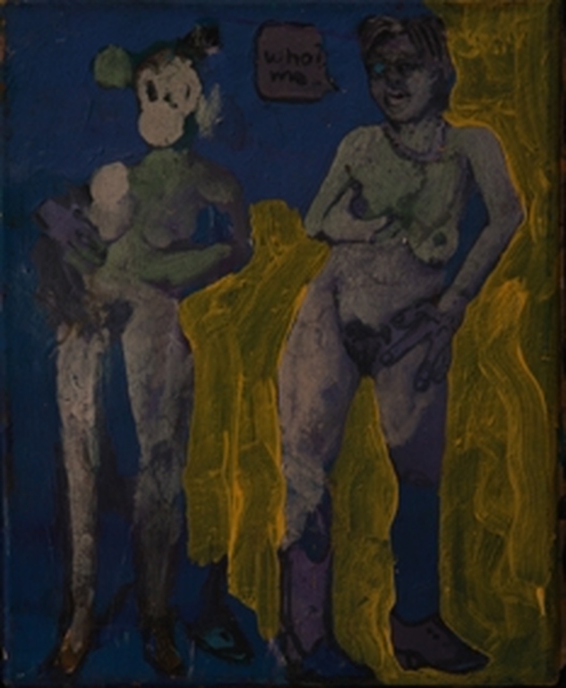 Espen Greger Hagen - 'Who? Me...' - mixed media op canvas verkocht voor € 50!