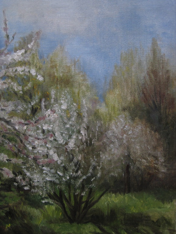 Alex C Rosemeier olieverf 1888-1992 "Bloesembomen in de Betuwe" gesigneerd  kopen? Bied vanaf 1!