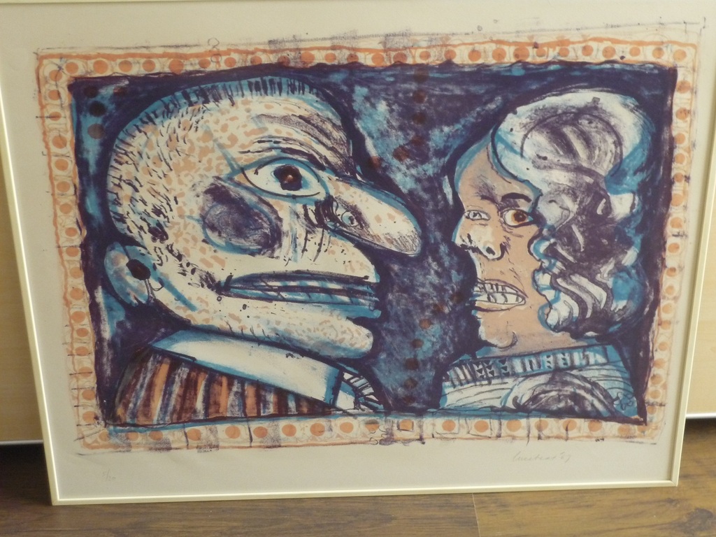 Lucebert zeldzame litho uit 1967. verkocht voor € 350!