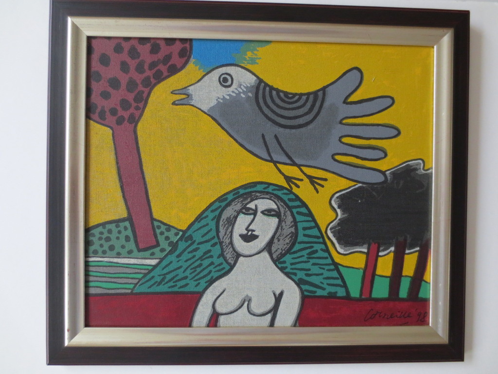 CORNEILLE -gesigneerde zeefdruk op linnen - z.t - oplage EA/ 20/20 -1998 verkocht voor € 250!