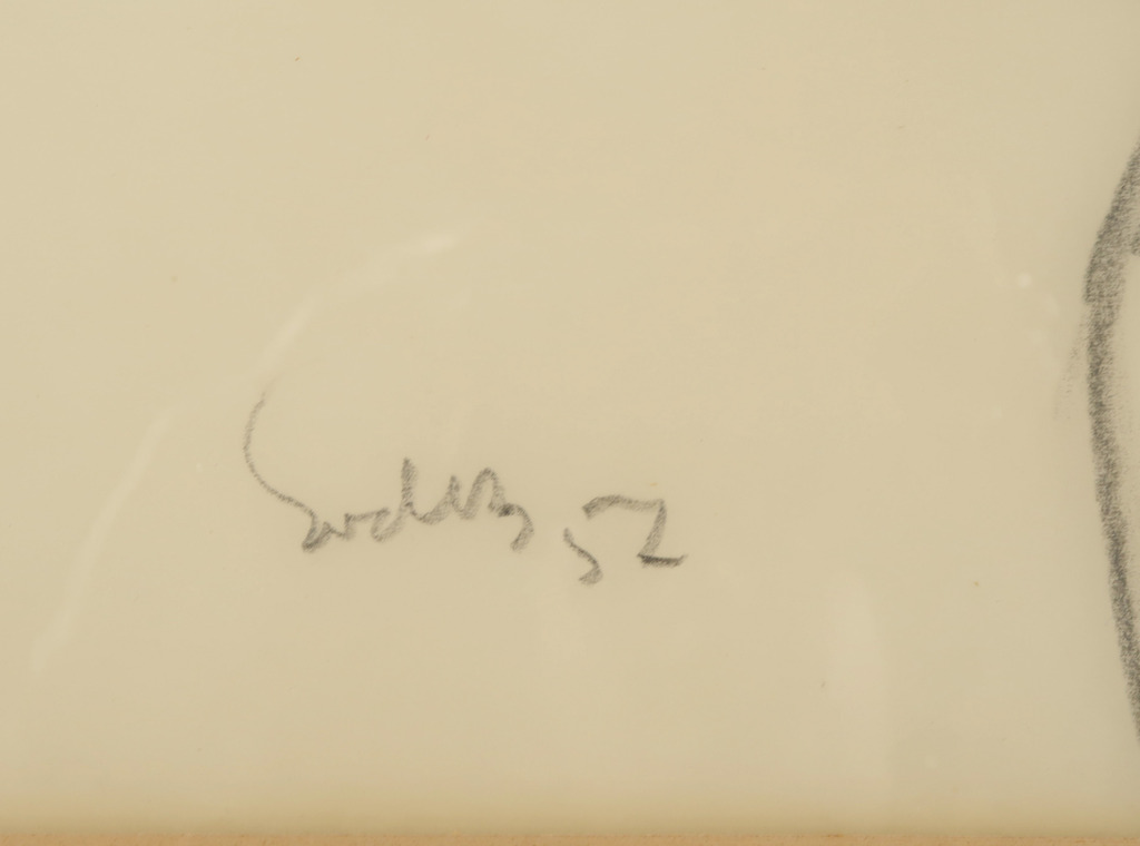 Siep van den Berg: Tekening, Naakt - Ingelijst kopen? Bied vanaf 200!