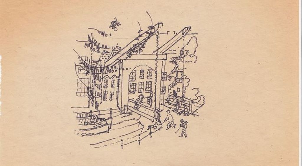 Onbekende Kunstenaar - 2 Pentekeningen - Amsterdam 700 jaar (1975) kopen? Bied vanaf 1!