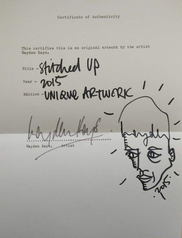 Hayden Kays - "Stitched Up" (Patch) kopen? Bied vanaf 85!