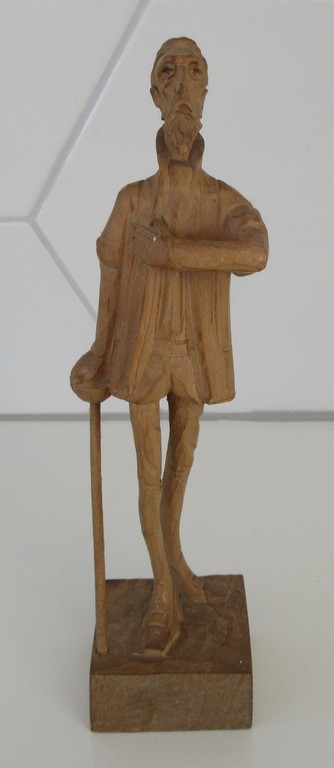 Ouro Artesania - Twee hand gesneden houten figuren van Don Quixote en Sancho Pan kopen? Bied vanaf 25!