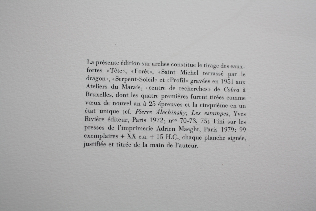 Les ateliers du Marais van Pierre Alechinsky. Map met 5 etsen herdruk uit 1979. kopen? Bied vanaf 825!