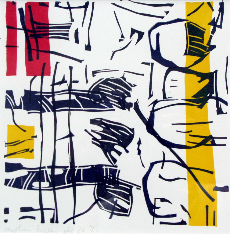 MATHIEU BERDEN - houtsnede uit 12 GESIGNEERD. kopen? Bied vanaf 50!