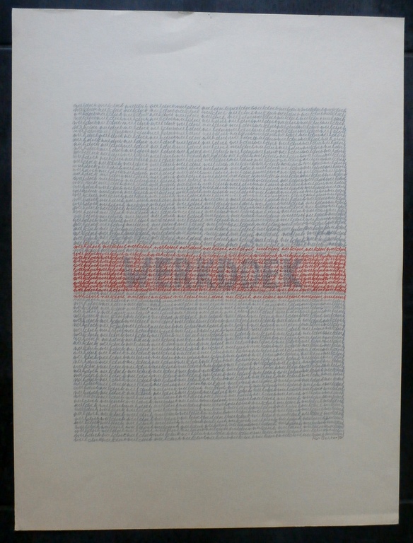 Kor Bekker - potloodtekening: werkdoek - 1978 kopen? Bied vanaf 45!