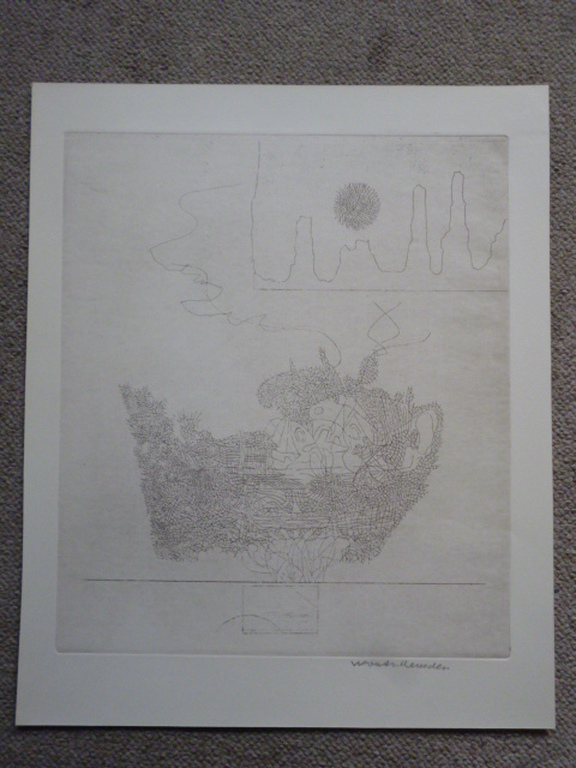 Wout van Heusden - ets - Abstract kopen? Bied vanaf 30!