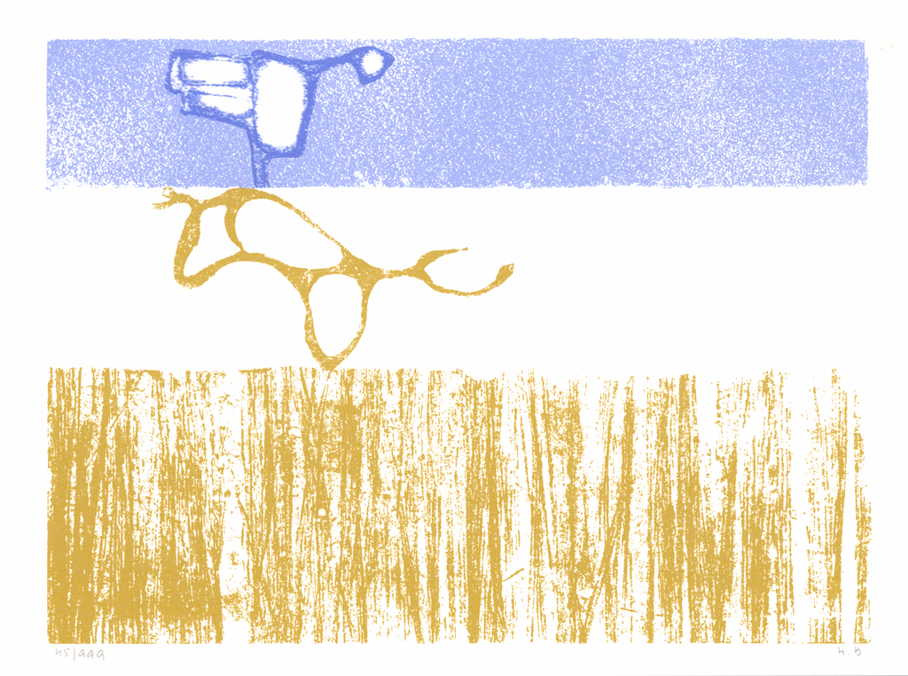 Hans Buining - Spelen - gesigneerde zeefdruk - 1987 kopen? Bied vanaf 10!