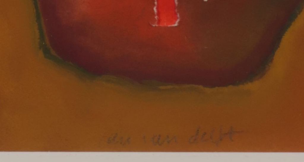 Jan van Delft: Gouache, Tuin - Ingelijst kopen? Bied vanaf 40!