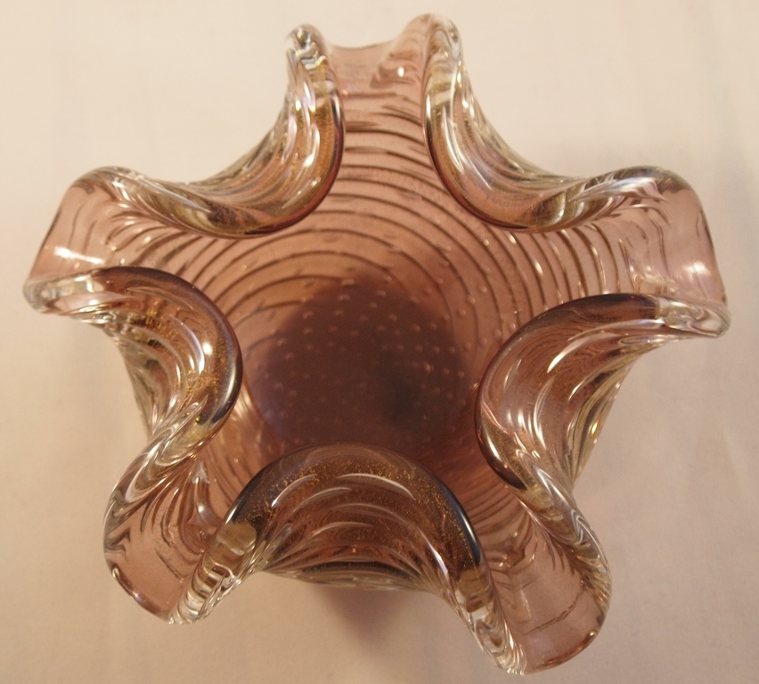 Barovier & Toso Murano Cordonato d'Oro Bullicante asbak kopen? Bied vanaf 1!