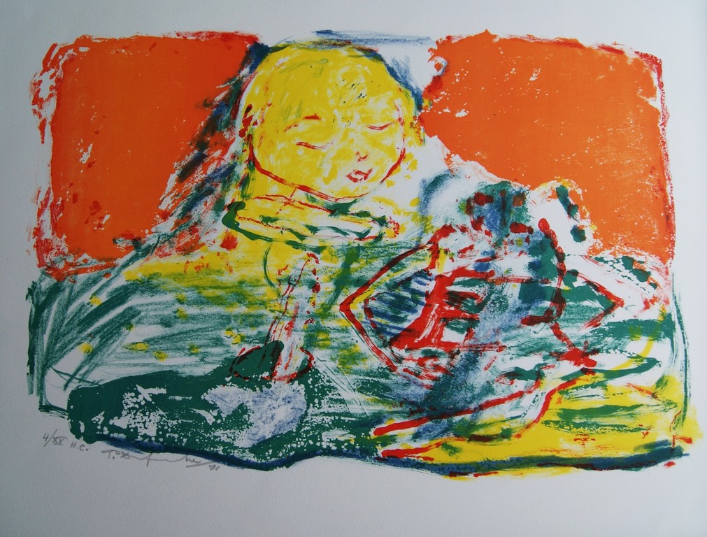 Pieter Defesche, zeefdruk uit 1991 oplage XV H/C. kopen? Bied vanaf 175!