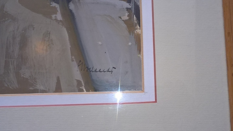 Frans Hollaardt, gouache, dok kopen? Bied vanaf 350!