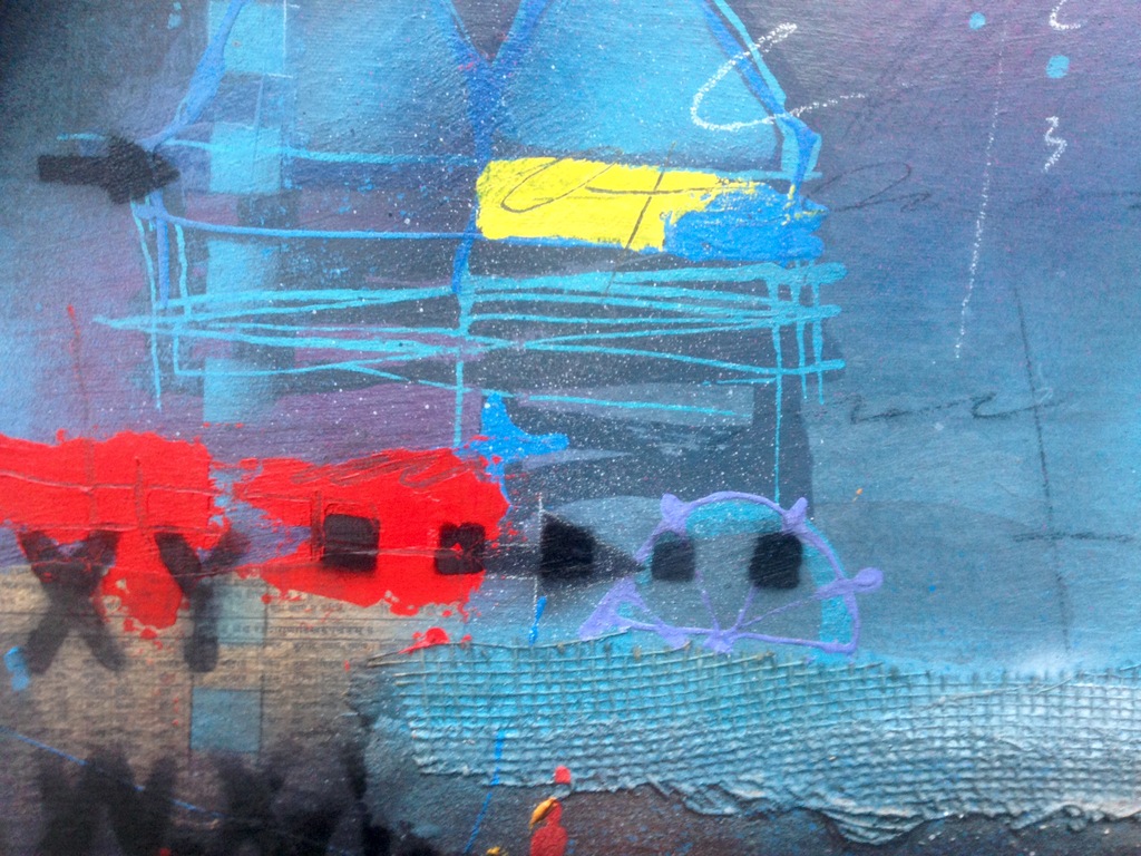 Theo koster:gemengde techniek, blue house kopen? Bied vanaf 1!