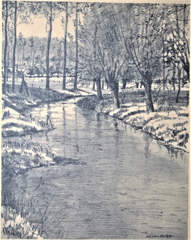 Litho---waar de Gulp in de Geul stroomt tussen Gulpen en Wilré--Zuid-Limburg kopen? Bied vanaf 20!