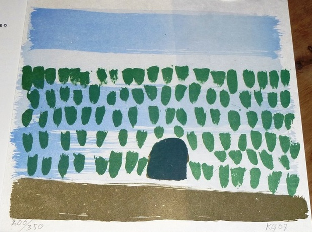 Klaas Gubbels, litho: De Heg, handgesigneerd en genummerd verkocht voor € 90!