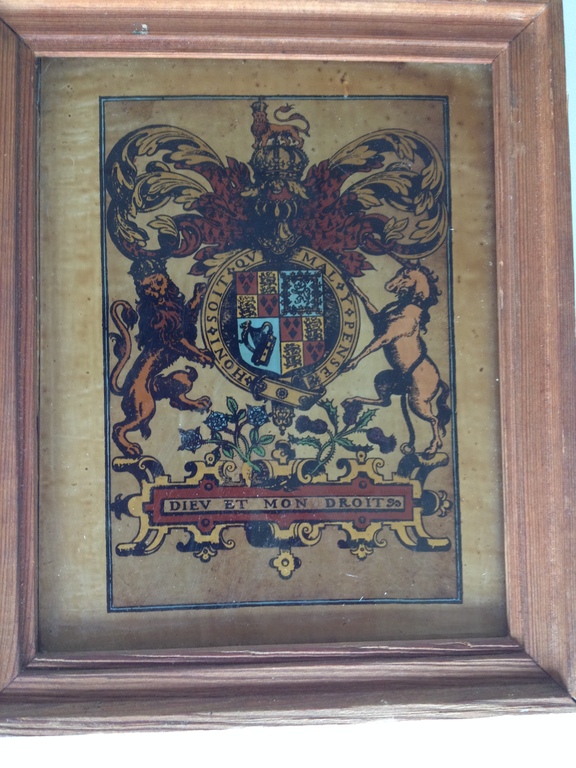 Achterglas schilderij wapen Koninklijke Britse House of Stewart kopen? Bied vanaf 1!