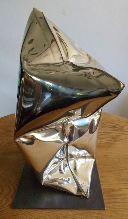 Stephen Newby,roestvrijstalen sculptuur,gesigneerd en 2008.Unica/maquette. kopen? Bied vanaf 850!