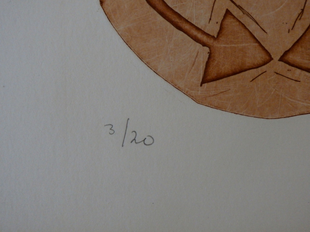 Jan Montyn - ets: Une seule terre - 1977 - oplage 20 stuks kopen? Bied vanaf 175!