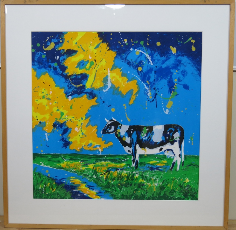 Roel Hofman: Zeefdruk, Alone - Ingelijst (groot) kopen? Bied vanaf 35!