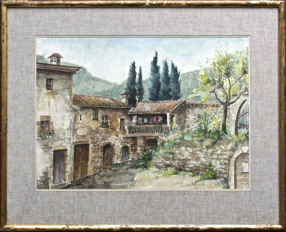 "Zuidfranse Court (Binnenhof) met Cypressen" kopen? Bied vanaf 1!