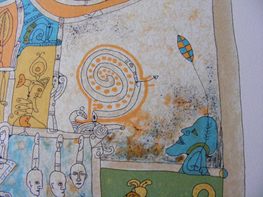 Bernard Berthois-Rigal, "Mystical World II", gesigneerde lithografie. kaufen? Bieten Sie von 145!