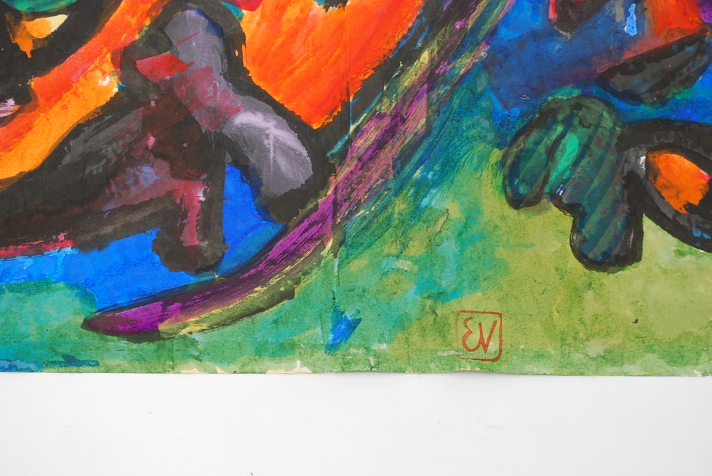 Ernst Vijlbrief (1934-2010) aquarel op rijstpapier kopen? Bied vanaf 60!