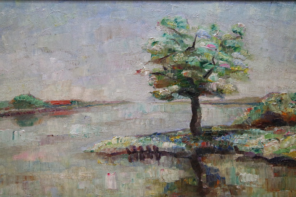 Cornelis Anthonij (Kees) van Waning (1861-1929) - olieverf op paneel - landschap kopen? Bied vanaf 230!