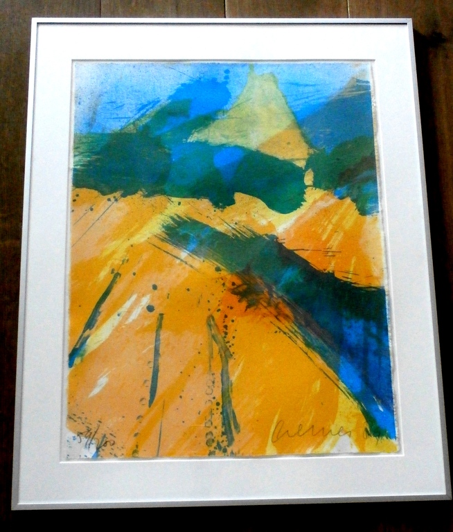 Jan Cremer - ingelijste zeefdruk: Karpaten - 1989 kopen? Bied vanaf 225!