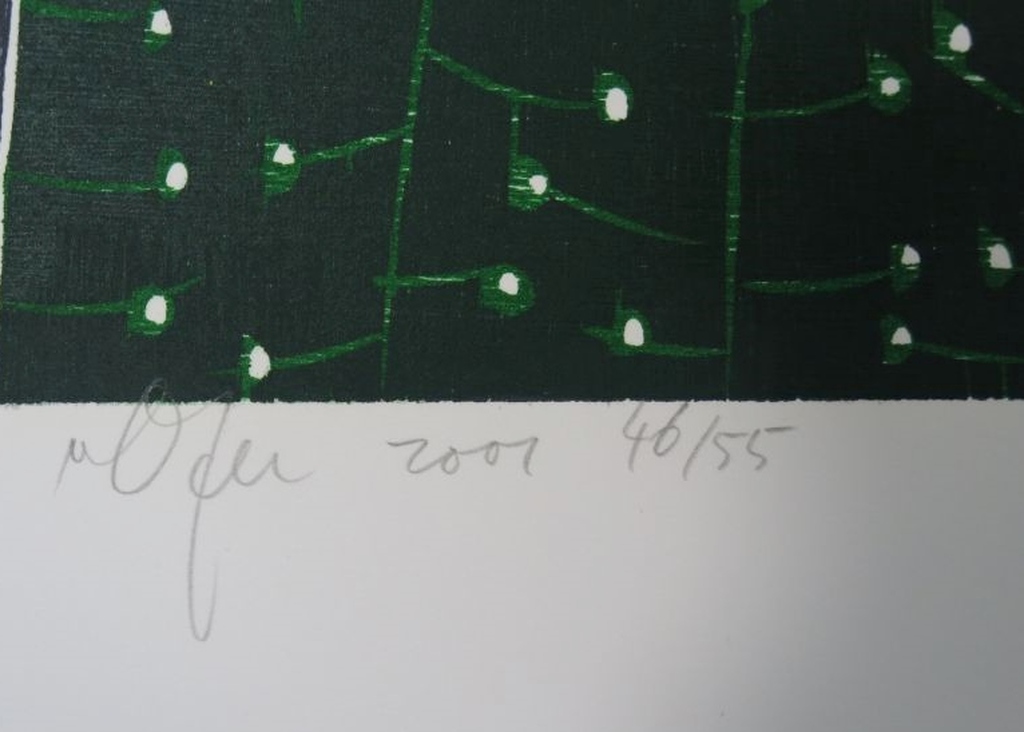 Vincent van Ojen: Houtsnede, Compositie bessentakjes kopen? Bied vanaf 1!